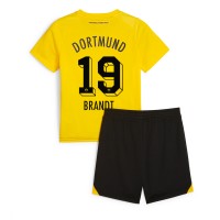 Dres Borussia Dortmund Julian Brandt #19 Domáci pre deti 2023-24 Krátky Rukáv (+ trenírky)